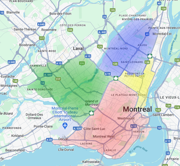 Route d livraison pour PrimEau a montreal et laval. Livraison Eau. Service de livrasion Distille Leau Distille. Distilled water. Water Delivery routes for Water delivery service in Montreal and Laval. PrimEau.